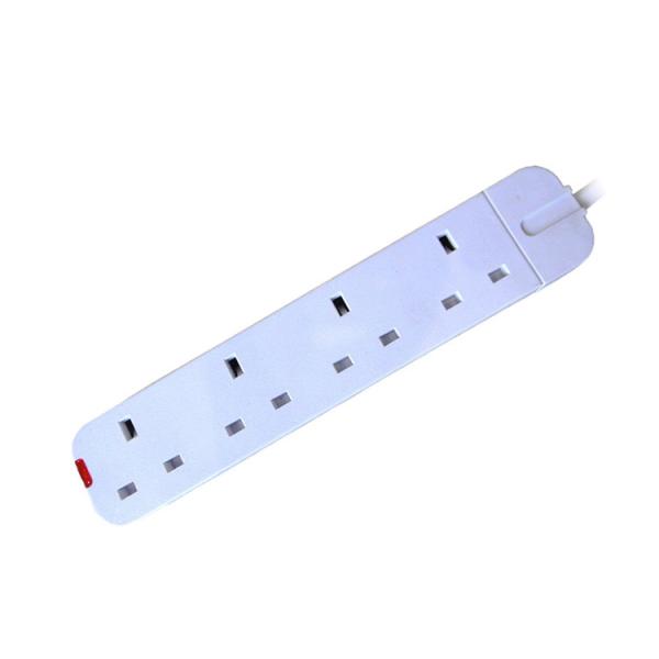 Quality 4-Gang UK 13A Switched Electrical Power Extension Socket for sale