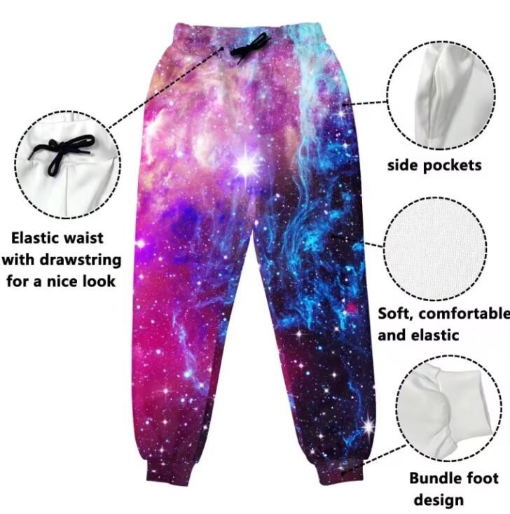 Regular Fit Custom Printed Sweatpants Quick Dry Patterned Joggers