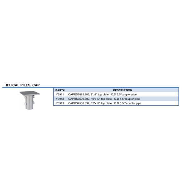 Hot Dip Galvanized Screw Helical Pile Cap Q235 Q355 Construction Material