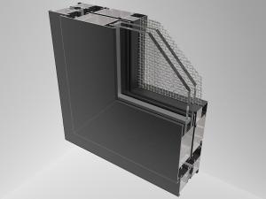 Custom Aluminum Frame Casement Window With Mosquito Net