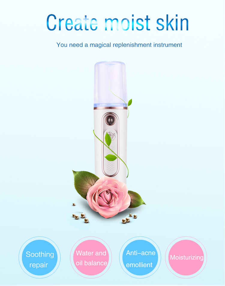 Fast Charge Handy Nano Mist Facial Spray 1A 2600 MAh Battery Capacity