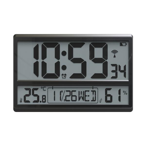 Quality 25mm Thick Plate Square Wall Clock with Large Display and Temperature Humidity Sensor for sale