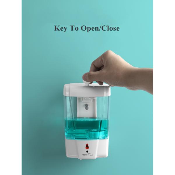 700ML Wall mount Bathroom hotel wash hand smart induction sensor automatic liquid soap dispenser