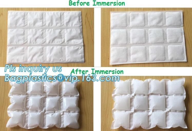 Liquid and fruit fresh keeping ice bag pack, bagged ice storage box for fresh vegetables, disposable ice cube bag for fr