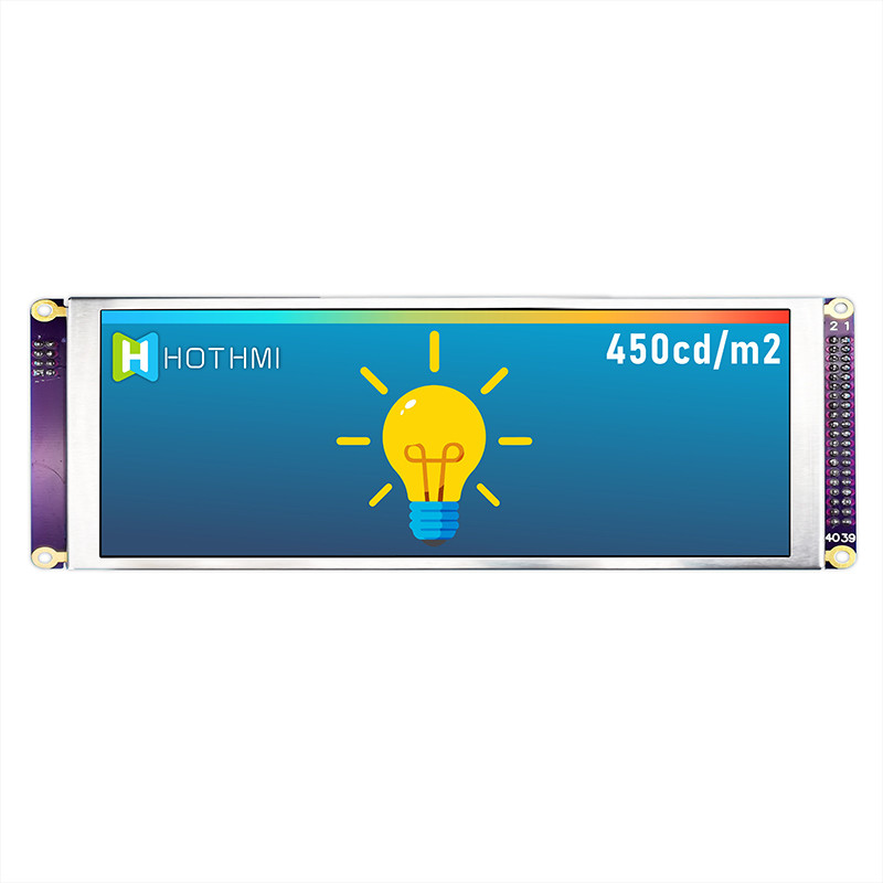 7.84 Inch Bar Style IPS TFT LCD Display 1280x400 MCU For Car Monitor