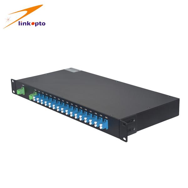Quality 1RU Rackmount 24 Channel DWDM Mux Demux Low Insertion Loss With LC / UPC Connectors for sale