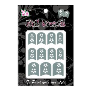 China The flower printing 3D Nail stickers The size is 63 * 52mm wholesale