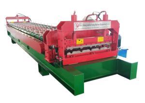 PPGI / GI Roof Panel Roll Forming Machine , A / C Motor Metal Sheet Forming Machine