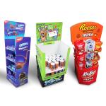 PDQ custom display stand shelf in house structure