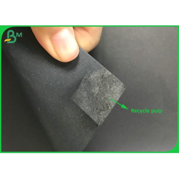 180gsm To 500gsm Recycled Pulp Uncoated Stationery Solid Black Paperboard Roll 
