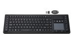 IP65 Siliconewireless Computer Keyboard With Trackball Mouse 117 Keys