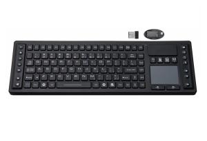 China IP65 Siliconewireless Computer Keyboard With Trackball Mouse 117 Keys wholesale