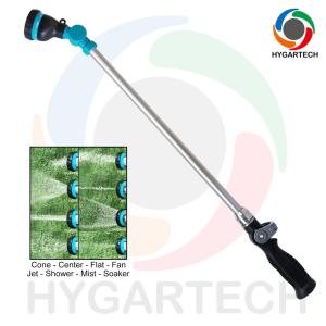 China Thumb Control 8 Modes Hose Spray Wand With Swivel Head wholesale