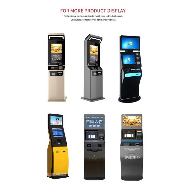 Digital Touch Screen Document Printing Hotel Terminal Multifunction Self Service Kiosk