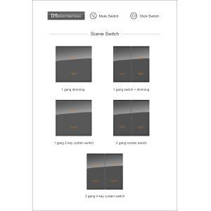 Glass Panel RS485 Modbus Protocol Push Button Electrical Wall Switch