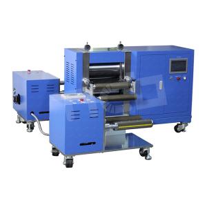 China Roll to Roll Pouch Battery Hydraulic Calendering Machine with Winding &amp; Unwinding Device wholesale