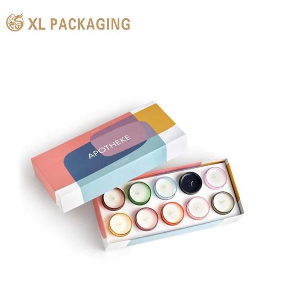 Quality High Quality Eco-friendly Hard Cardboard Printed Lid and Base Box , Perfume Packaging Candle Paper Box With Insert for sale