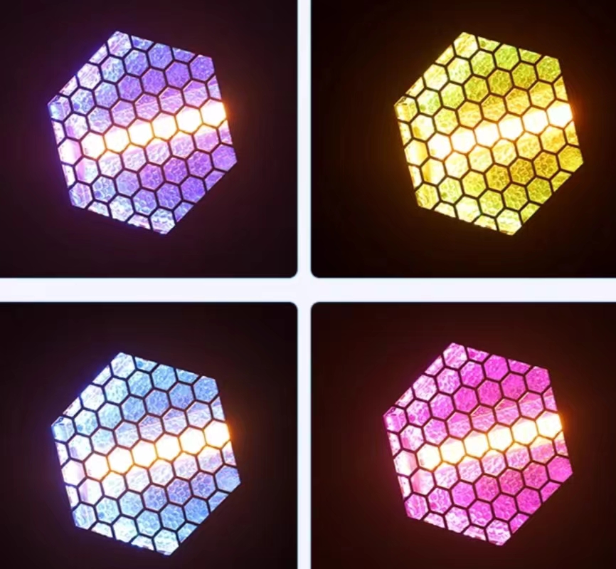 90 Ra Color Rendering Index RGB Triangle Retro Strobe Light for Hotels