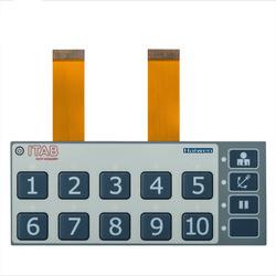 Quality Emboss Buttons Waterproof Flexible Membrane Switches with LED for sale