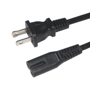 China 18AWG NEMA 1-15P C7-US 2 Prong Electric Power Cord Figure 8 Connector wholesale