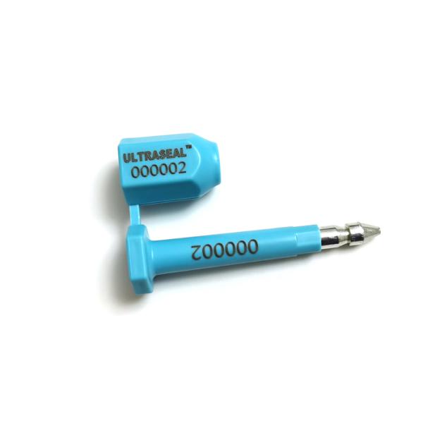 Secure Disposable Bolt Security Seals 16.4KG Tensile Strength For Shipping Containers
