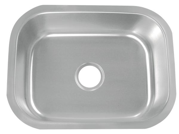 Quality Durable Single Bowl Kitchen Sink With Easy Cleaning 15 Mm Radius Curved Corners for sale
