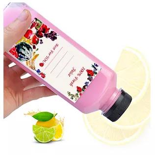 Clear Food Grade PET Square Plastic Water Drinking Bottles 350ml Square Beverage Juice Bottles with Top