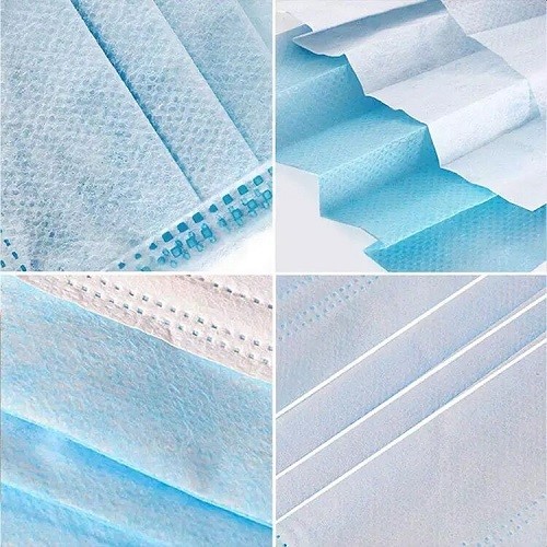 Plastic Covered Aluminum Earloop Disposable Face Mask 14.5 x 9.5cm