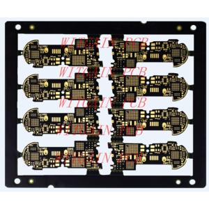 China 8 Laye HDI Printed Circuit Boards High Density PCB Interconnected Black Solder Mask wholesale