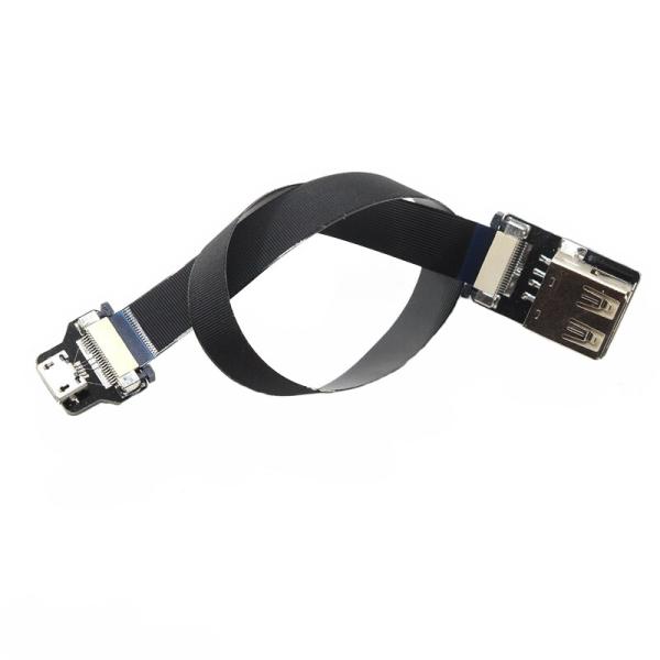 Quality Female To Standard USBA Female FPV USB Flat Ribbon Cable For FPV Camera Data Transfer for sale