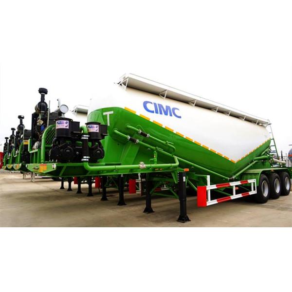 Aluminum Alloy 45cbm Silobas Bulk Cement Trailer Tri Axle
