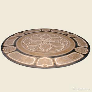 Round Natural Stone Water Jet Marble Floor Medallions For Entryway Decorative