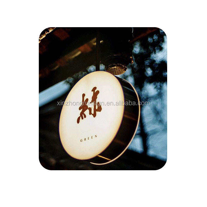Custom double sided illuminated acrylic light 3d metal led advertising light boxes