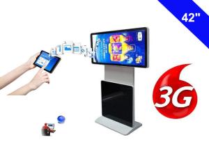 3G Digital Signage Monitor Display , LCD Digital Signage Advertising Display player