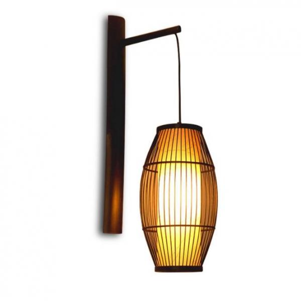 Quality Chinese retro solid wood wall lamp - Hotel Bamboo corridor lamp -antique bamboo lantern wall lamp for sale