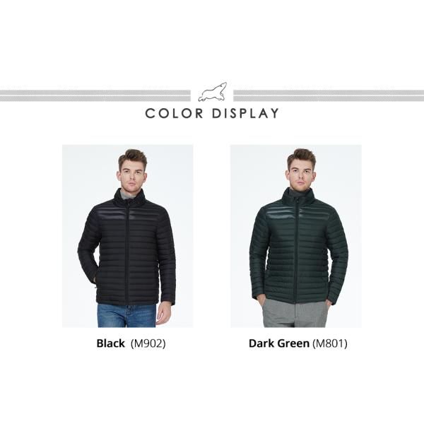Polyester Mens Light Puffer Jacket 70cm-76cm Light Packable Down Jacket