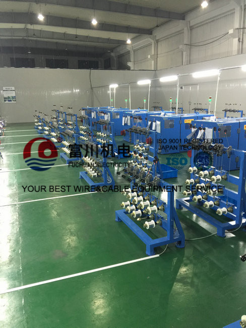 Sky Blue Ultra Fine Wire Cable Twisting Machine Braiding Single Dia 0.03mm - 0.32mm
