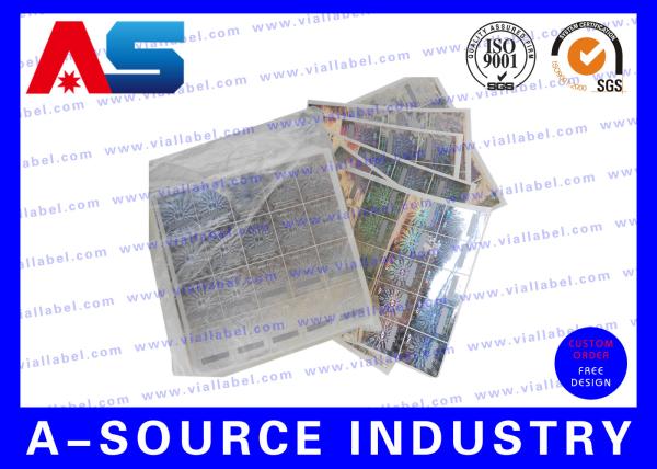 Quality Silver Scratch Off Label Stickers With Security Code , 3D Hologram Printing anti fake hologram for sale