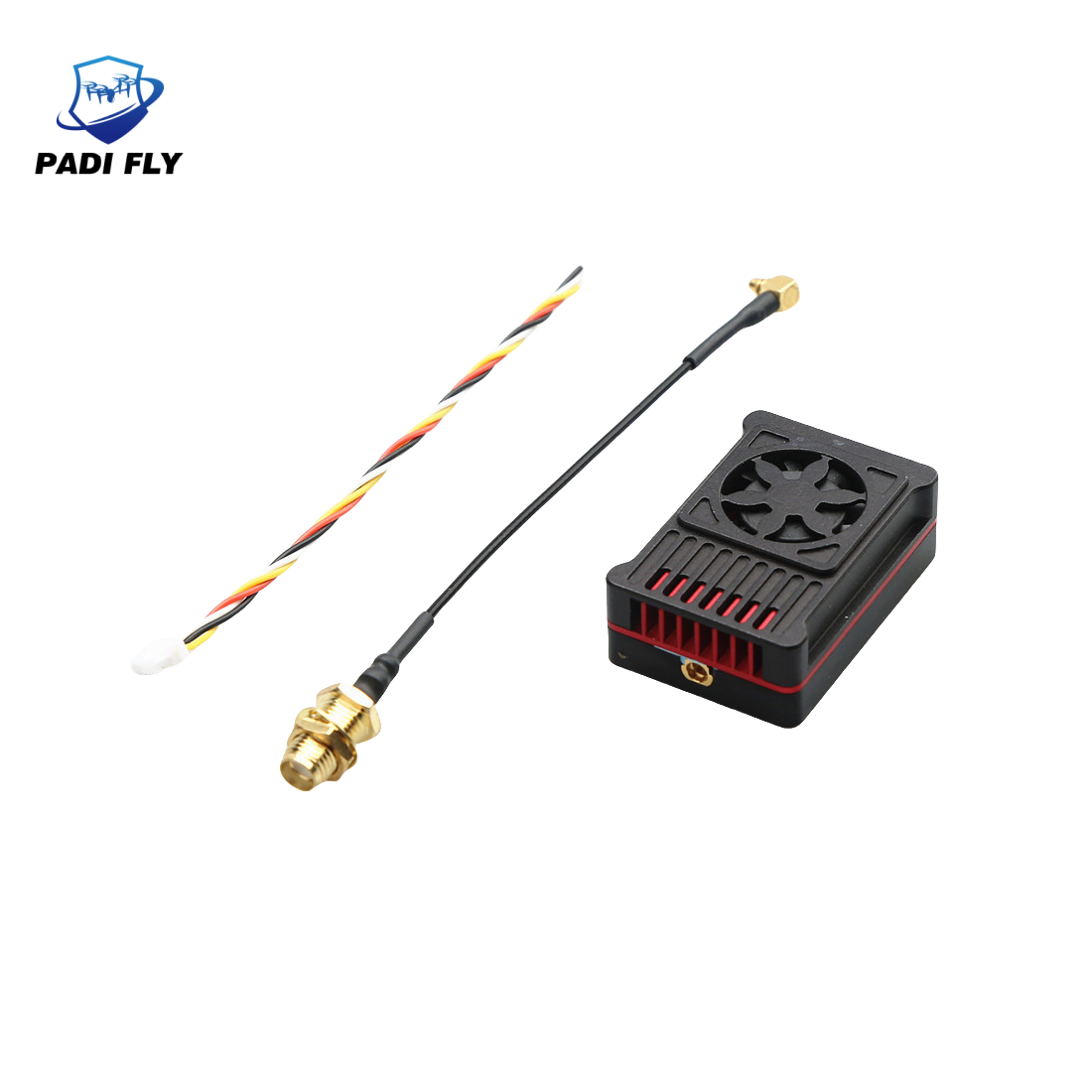 High Power 5.8G 2.5W 48CH FPV Video Transmitter with Built-in Microphone Accessory for FPV Drones