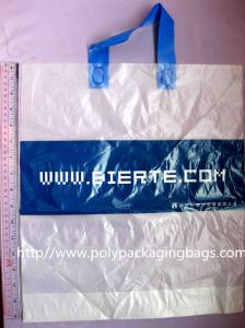 Frosted Plastic Bags / Soft Loop Handle Bag with Logo Printed
