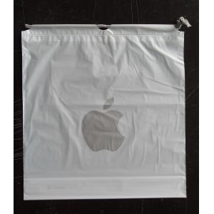 China Custom Apple Iphone Classic Drawstring Plastic Bags with PP Rope wholesale