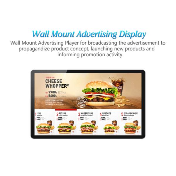 18.5 Inch LCD Digital Signage Panel Pcap Touch For Advertisement