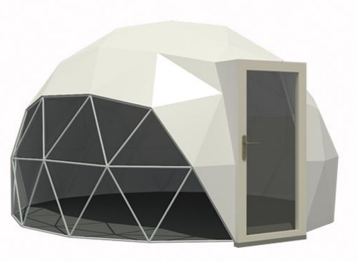 Fireproof Outdoor Camping Geodesic Dome Tent 5m Diameter For Accommodation