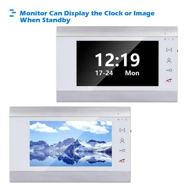 Home Security Smart Doorbell System with Night Vision 720p Motion Detection Villa Video Intercom