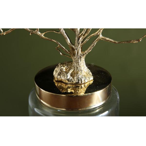 Household Decorative Metal Glass ODM Handcraft Storage Pot Decorative Arts and Crafts