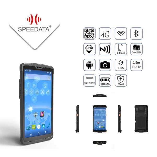4G RAM 64G ROM Android Barcode Scanners 6.0'' Full Screen Survey Data Collection Mobile Phones