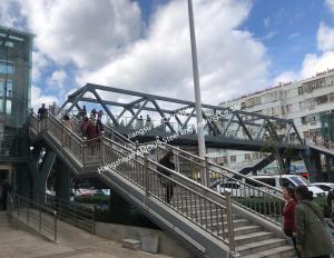 China Hot Galvanized Steel Truss Bridge Girder Supporting Structure Flyover Footbridge Overcrossing wholesale