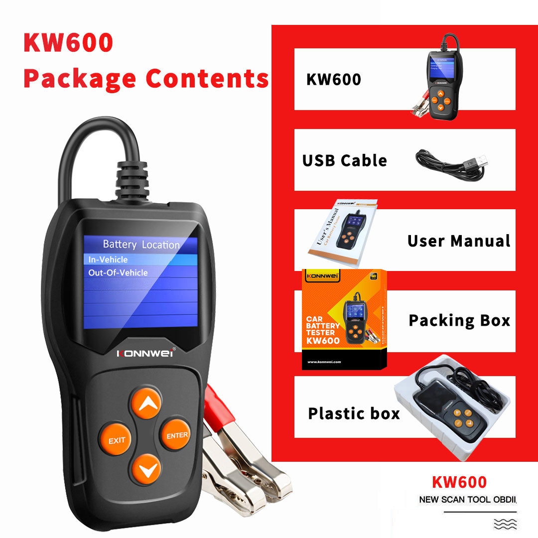 Portable Car Battery Tester With Printer Checking Internal Resistance Value Unique Pattern Design