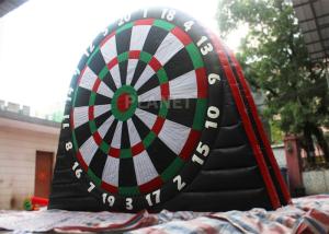 China Customized Inflatable Foot Dart Board Logo Printing With Sticky Balls wholesale