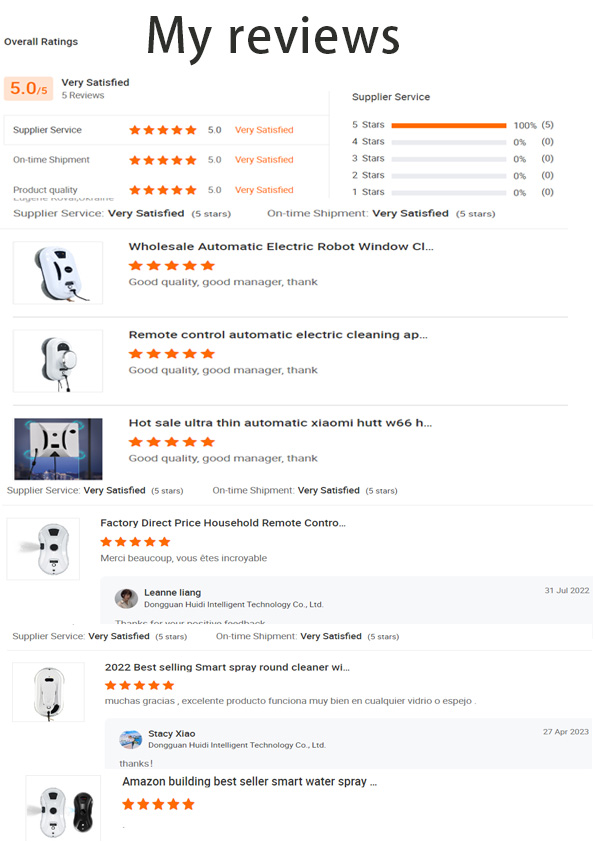 68mm Intelligent Window Cleaning Robot 70dB Mobile APP High Rise Window Cleaning Robot